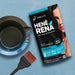 Embelleze Henê Rená Bluish Black hair dye and straightener 6.35 oz showing texture and application – Buy now at MKPBR.COM – Worldwide Shipping
