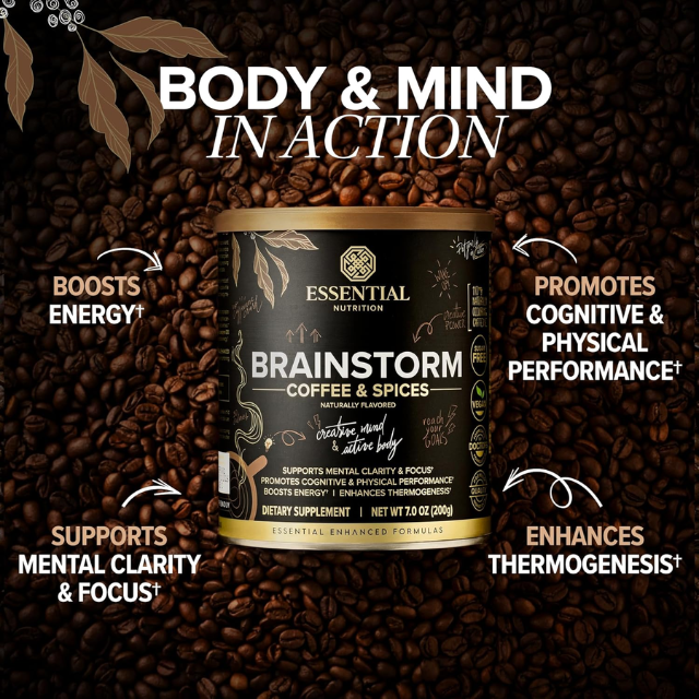 Essential Nutrition Brainstorm Coffee – Functional Focus & Energy