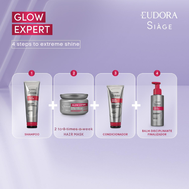 Eudora Siàge Glow Expert with cuticle-sealing technology for smooth, light-reflecting hair – Buy now at MKPBR.COM – Worldwide Shipping