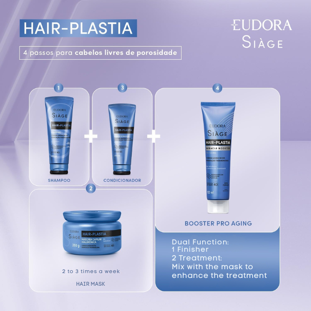 Eudora Siàge Hair-Plastia for damaged hair correction and deep nourishment – Buy now at MKPBR.COM – Worldwide Shipping