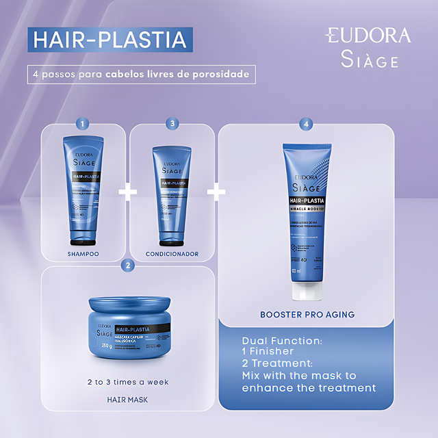 Eudora Siàge Hair-Plastia for damaged hair correction and deep nourishment – Buy now at MKPBR.COM – Worldwide Shipping