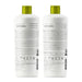 Back labels of the Felps Professional Avocado Oil Curl Activator 4ABC and Setting Gel 500 ml kit showing the curl type chart and ingredient lists – Buy now at MKPBR.COM – Worldwide Shipping