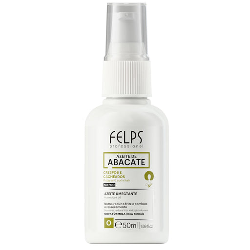 Felps Professional Avocado Oil Humectant 50 ml front of the white pump bottle with green avocado label – Buy now at MKPBR.COM – Worldwide Shipping