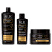 Felps Professional Force Gloss Kit of 3 with 500 ml shampoo, 250 ml conditioner and 300 g mask shown front facing – Buy now at MKPBR.COM – Worldwide Shipping