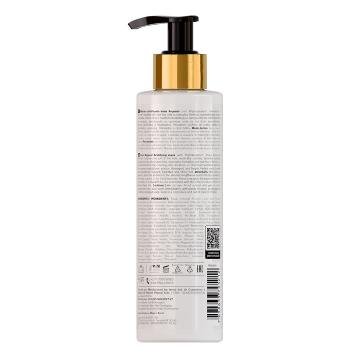 Felps Professional Inner Regener Acidifier 120 ml back label with ingredient list – Buy now at MKPBR.COM – Worldwide Shipping