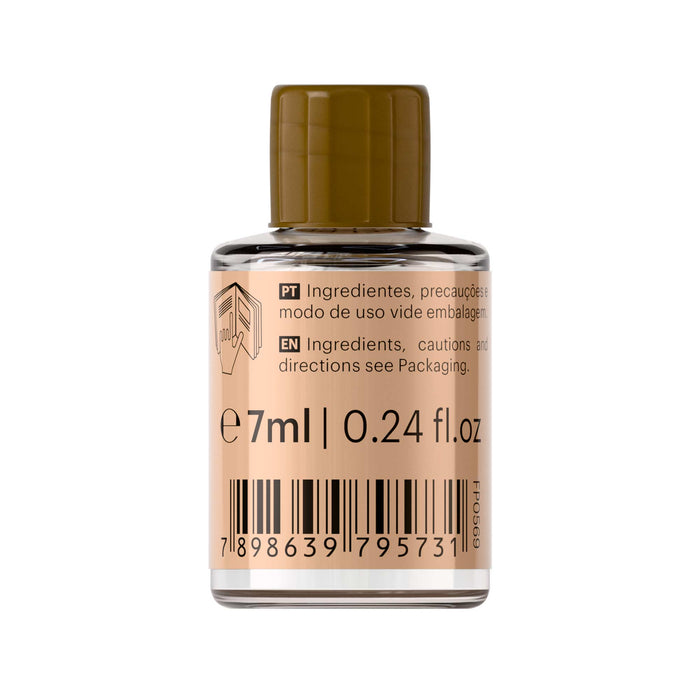 Back label of the 7 ml Felps Professional Marula Hypernutrition Nutritive Oil vial marked 7 ml 0.24 fl oz – Buy now at MKPBR.COM – Worldwide Shipping