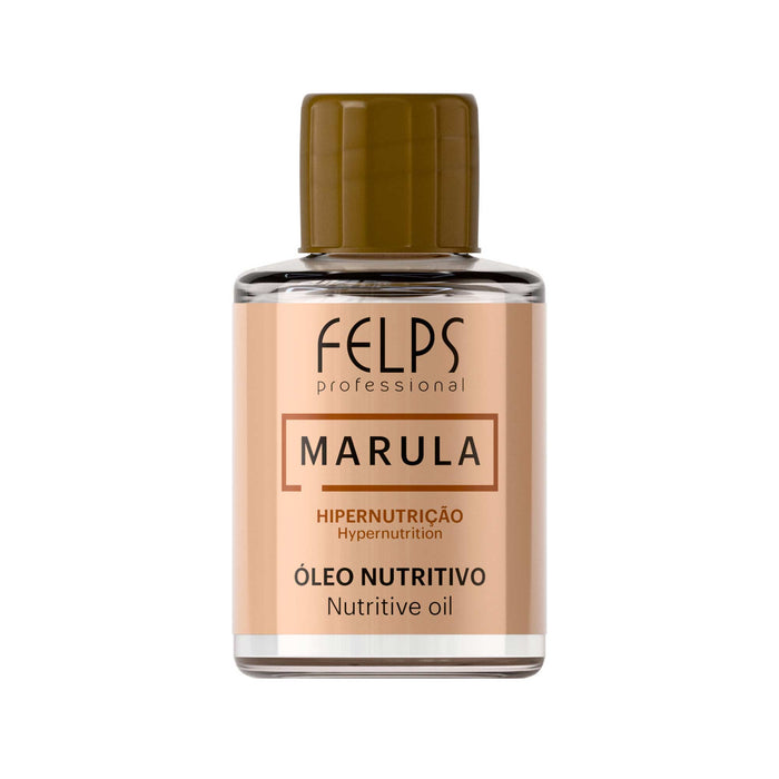 Single 7 ml glass vial of Felps Professional Marula Hypernutrition Nutritive Oil showing the front label – Buy now at MKPBR.COM – Worldwide Shipping