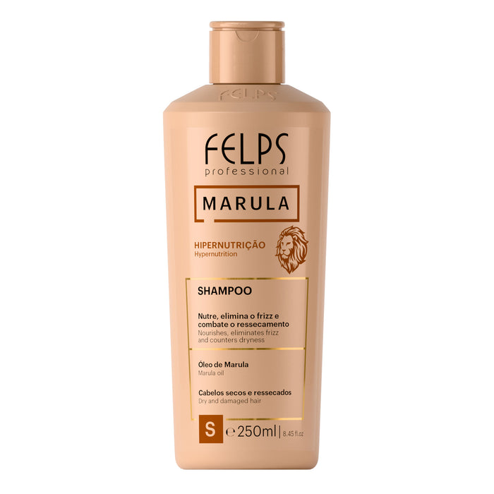 Felps Professional Marula Hypernutrition Shampoo 250 ml front view of the bottle – Buy now at MKPBR.COM – Worldwide Shipping