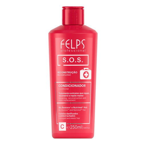 Felps Professional SOS Reconstruction Conditioner 8.45 fl oz 250 ml front of bottle – Buy now at MKPBR.COM – Worldwide Shipping