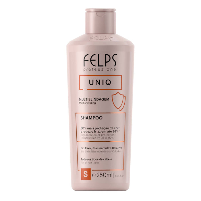 Felps Professional Uniq 6-in-1 Multifunction Shampoo 250 ml front of bottle – Buy now at MKPBR.COM – Worldwide Shipping