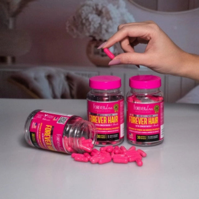 Key ingredients of Forever Hair including Biotin, Zinc, and Vitamin complex – Buy now at MKPBR.COM – Worldwide Shipping