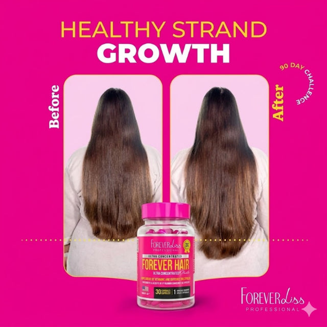 Long and strong hair results after using Forever Hair supplement by Forever Liss – Buy now at MKPBR.COM – Worldwide Shipping