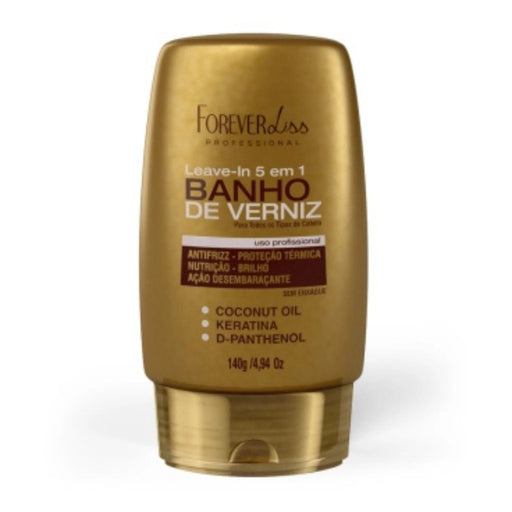 Forever Liss Banho de Verniz Leave-In Styling Balm 140g front view – Buy now at MKPBR.COM – Worldwide Shipping