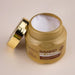 Creamy concentrated texture of Forever Liss Banho de Verniz mask for hair restoration – Buy now at MKPBR.COM – Worldwide Shipping