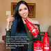Rich strawberry-scented lather of Forever Liss Banho de Verniz Morango shampoo – Buy now at MKPBR.COM – Worldwide Shipping