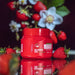 Creamy pink texture of Forever Liss Banho de Verniz Morango mask with strawberry aroma – Buy now at MKPBR.COM – Worldwide Shipping