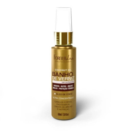 Forever Liss Banho de Verniz Coconut Tip Repair Oil 60ml front view – Buy now at MKPBR.COM – Worldwide Shipping