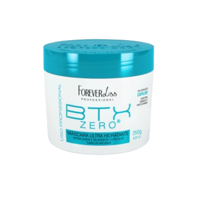 Forever Liss BTX Zero 250g size perfect for intensive at-home hair care – Buy now at MKPBR.COM – Worldwide Shipping