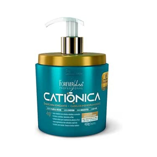 Forever Liss Catiônica Anti-Frizz Cationic Mask 450g front view – Buy now at MKPBR.COM – Worldwide Shipping
