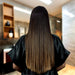 Before and after frizz reduction with Forever Liss Catiônica conditioner – Buy now at MKPBR.COM – Worldwide Shipping