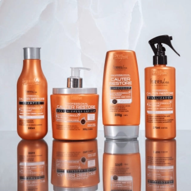 All included products in the Forever Liss Cauter Restore complete reconstruction ritual – Buy now at MKPBR.COM – Worldwide Shipping