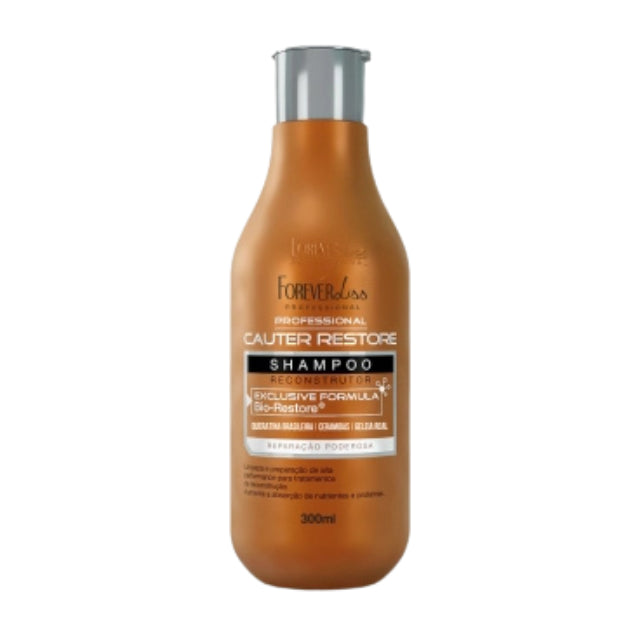 Forever Liss Cauter Restore Reconstruction Shampoo 300ml front view – Buy now at MKPBR.COM – Worldwide Shipping