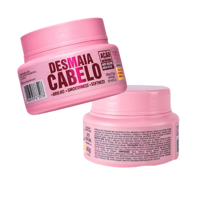 Forever Liss Desmaia Cabelo 40g pocket size for travel and single hair rescue – Buy now at MKPBR.COM – Worldwide Shipping