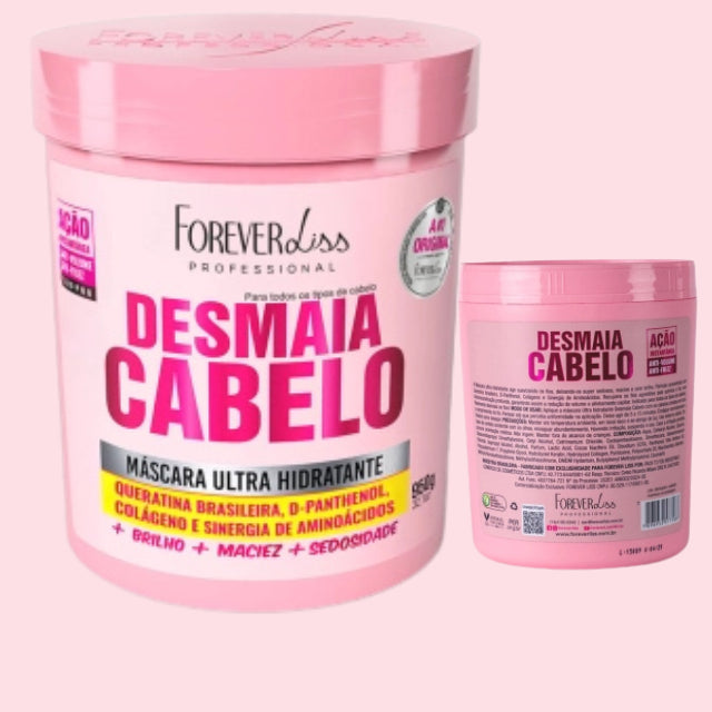 Forever Liss Desmaia Cabelo 950g professional salon size for intensive volume control – Buy now at MKPBR.COM – Worldwide Shipping