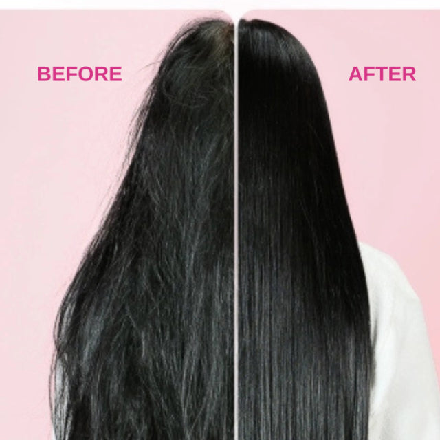 Smooth and aligned hair results after using the Forever Liss Desmaia Cabelo kit – Buy now at MKPBR.COM – Worldwide Shipping