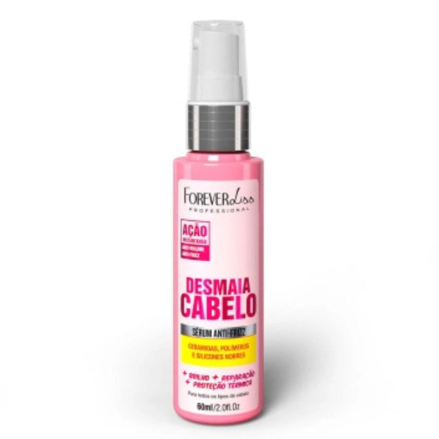 Forever Liss Desmaia Cabelo Tip Repair Serum 60ml front view – Buy now at MKPBR.COM – Worldwide Shipping