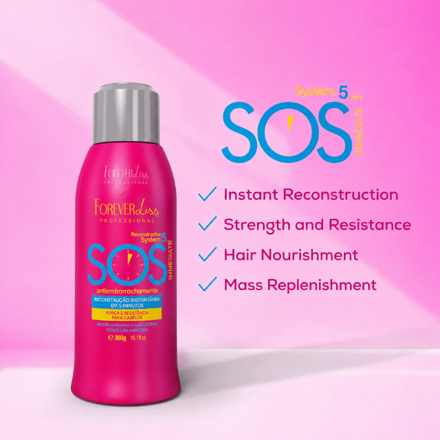 Results of Forever Liss SOS Antiemborrachamento on elastic and chemically damaged hair – Buy now at MKPBR.COM – Worldwide Shipping