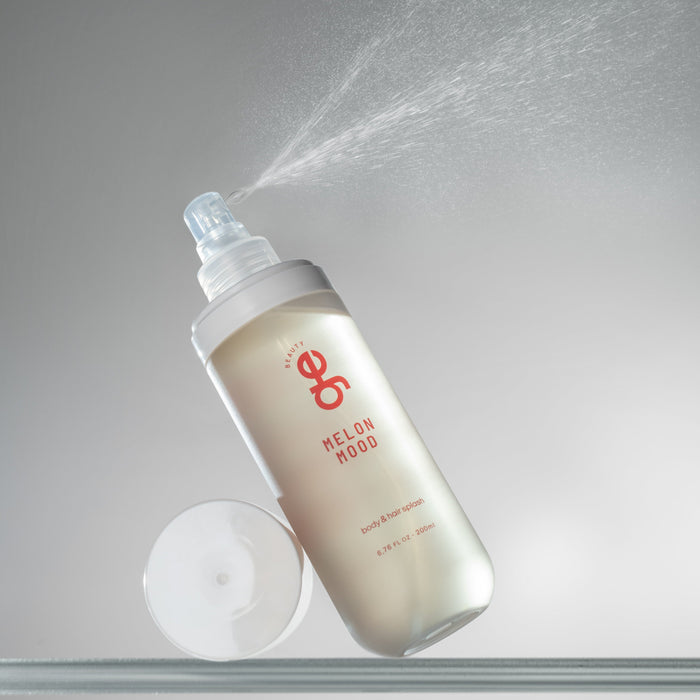 GE Beauty Melon Mood Body & Hair Splash 72h hydration vegan clean formula – Buy now at MKPBR.COM – Worldwide Shipping
