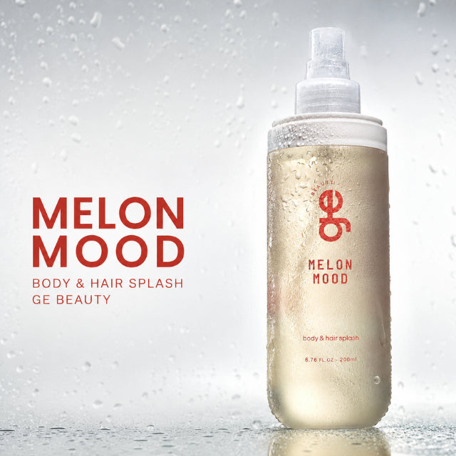 GE Beauty Melon Mood Body & Hair Splash featuring a refreshing Brazilian fragrance mist – Buy now at MKPBR.COM – Worldwide Shipping
