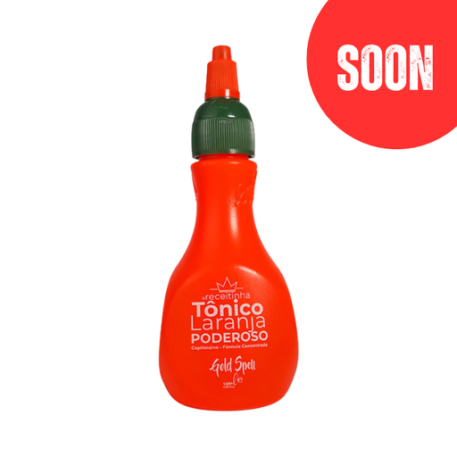  Gold Spell Co. Tônico Laranja Poderoso (Orange Powerful Tonic) 120ml bottle, advanced hair growth and anti-hair loss treatment – Buy now at MKPBR.COM – Worldwide Shipping
