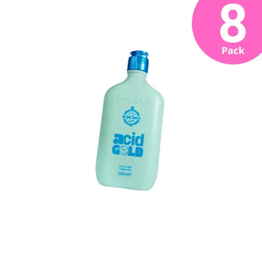 Set of 8 Gold Spell Co. AcidGold Leave-In Hair Treatment 250ml bottles for intense repair and shine. New Package - Buy now at MKPBR.COM - Worldwide Shipping