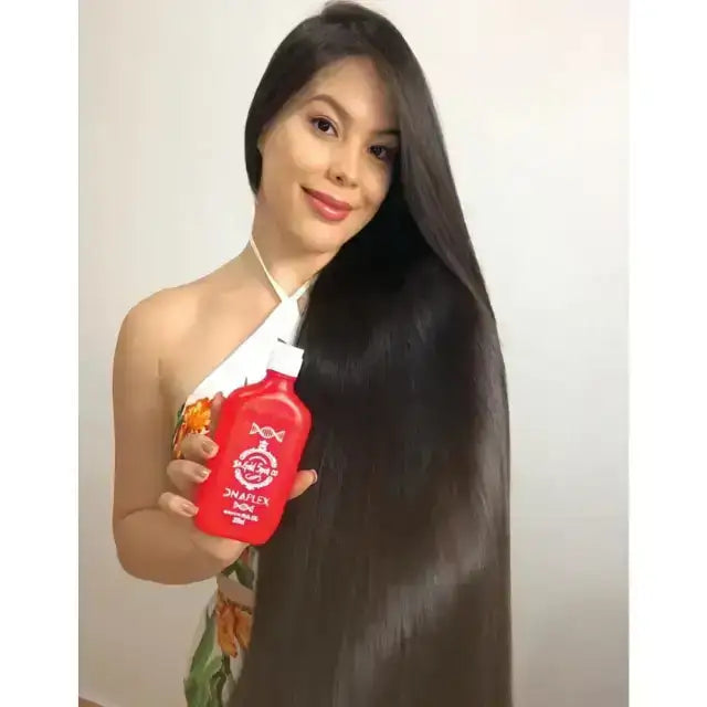 Gold Spell Dnaplex Intensive Mask displayed by model with very long healthy hair - Buy now at MKPBR.COM - Worldwide Shipping