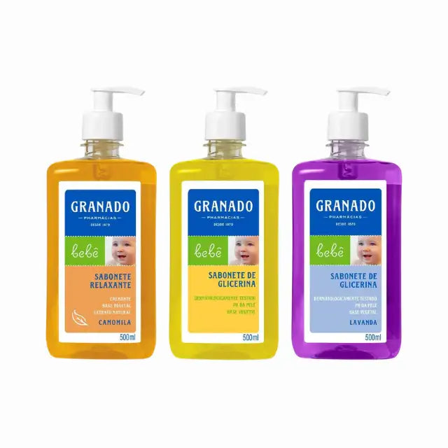 Granado Bebê Liquid Glycerin Soap 500ml - Gentle Cleansing & Soft Skin – Buy now at MKPBR.COM – Worldwide Shipping