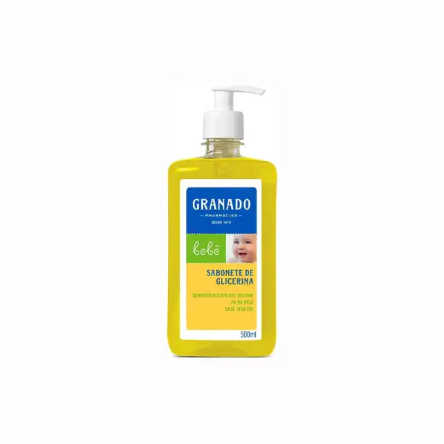 Granado Bebê Liquid Glycerin Soap 500ml, traditional scent, 16.9 fl oz – Buy now at MKPBR.COM – Worldwide Shipping