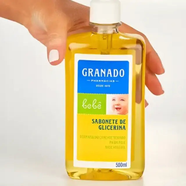 Granado Bebê Liquid Glycerin Soap 500ml, ideal for sensitive skin, 16.9 fl oz – Buy now at MKPBR.COM – Worldwide Shipping