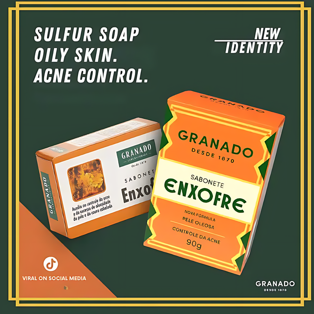 Granado Enxofre Acne Treatment Soap 3-Pack for clearer complexion – Buy now at MKPBR.COM – Worldwide Shipping