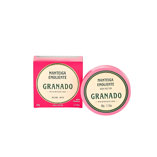 Granado Pink Emollient Butter 60g for intense hydration & skin regeneration – Buy now at MKPBR.COM – Worldwide Shipping