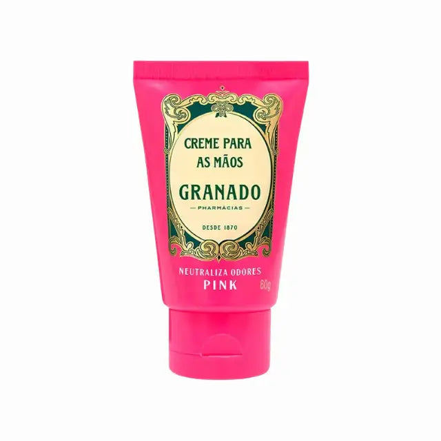 Granado Pink Hand Cream 60g for anti-odor & deep hydration – Buy now at MKPBR.COM – Worldwide Shipping