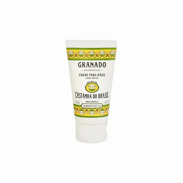 Granado Terrapeutics Hand Cream Castanha do Brasil, Brazil Nut for emollient action – Buy now at MKPBR.COM – Worldwide Shipping
