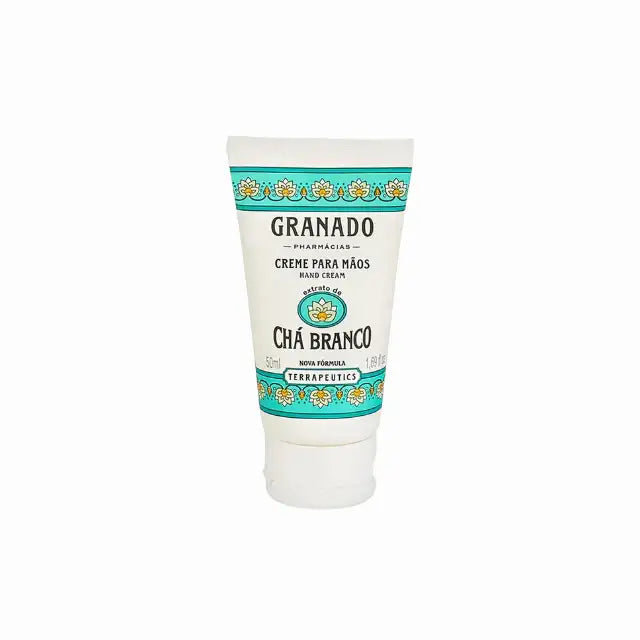 Granado Terrapeutics Hand Cream Chá Branco, White Tea for invigorating benefits – Buy now at MKPBR.COM – Worldwide Shipping