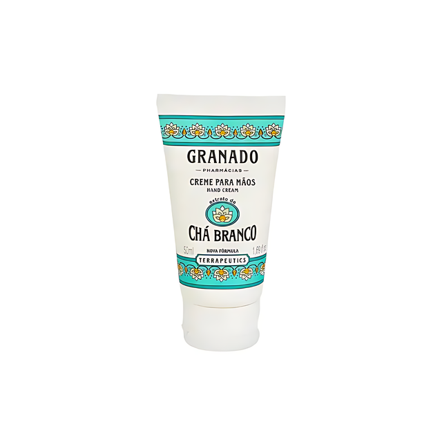 Granado Terrapeutics Hand Cream Chá Branco, White Tea for invigorating benefits – Buy now at MKPBR.COM – Worldwide Shipping