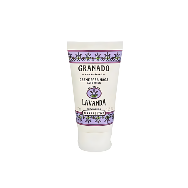 Granado Terrapeutics Hand Cream Lavanda, Lavender for relaxing hydration – Buy now at MKPBR.COM – Worldwide Shipping