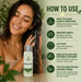 Grandha Building Fiber 35ml applied to hair lengths for capillary transition care – Buy now at MKPBR.COM – Worldwide Shipping