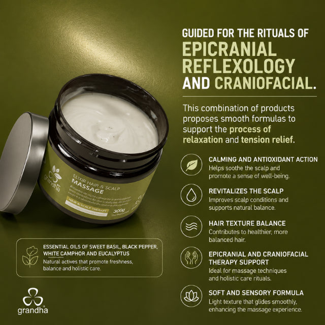 Grandha Fito Capillus Herbal Elixir Mask for epicranial reflexology ritual – Buy now at MKPBR.COM – Worldwide Shipping
