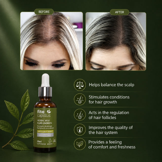 Grandha Fito Capillus Herbal Milk Fluid Energy 30ml 1.01 fl oz size – Buy now at MKPBR.COM – Worldwide Shipping