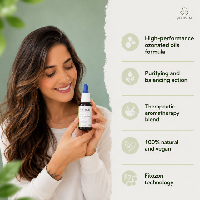 Grandha Fitozon Pure Intensity F4 Skin and Scalp Microbiota Control Oil 30ml demonstrating advanced Brazilian biotechnology – Buy now at MKPBR.COM – Worldwide Shipping